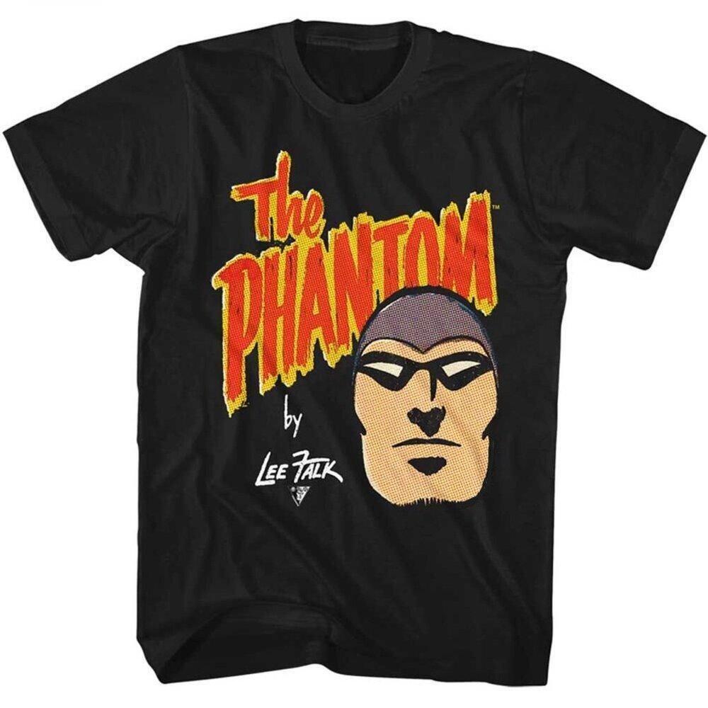 The Phantom Mask Face Graphic T-Shirt Classic Pulp Hero Black Tee 24